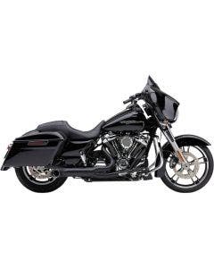 Cobra 6271B Black 2-Into-1 4" Turnout Exhaust System Harley Touring M8 FL 17-Up