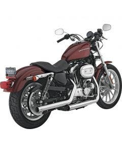 Vance & Hines Chrome Straightshots HS Slip-Ons Mufflers for 04-13 Harley XL | 16819