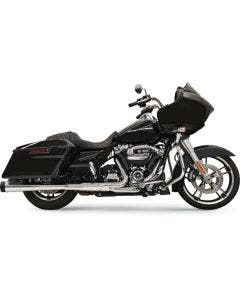 Bassani DNT Deep N Throaty Chrome w/ Black 4" Slip On Mufflers Megaphone 17-19