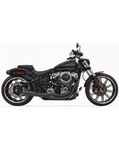 Bassani 1S62RB Black Road Rage 3 2 Into 1 Exhaust 18-19 FLFB FXDR FXBR