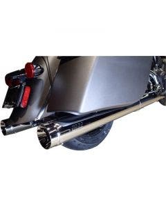 SuperTrapp 140-21770 Chrome Stout Slip-On Mufflers Indian Touring w/ Bags 14-20