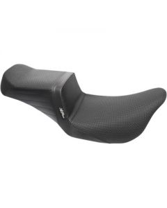 Le Pera LK-587BW Tailwhip 2-Up Seat Basketweave Black Harley Touring FL 08-23