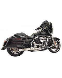 Bassani Road Rage III 2-1 Mid 4" Exhaust System Stainless Harley Bagger 07-16