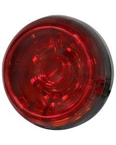 Koso HB035020 Solar Red 3-3/8 Round Motorcycle LED Brake Taillight Running Light