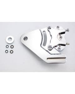 Chrome Rear 4 Four Piston Brake Caliper Kit Harley Softail FXST FLST Evo 23-0853