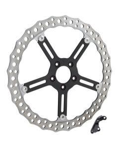 Arlen Ness 02-994 Jagged Brake 15" Rotor Left Hub Mount Harley 5-Bolt 06-17