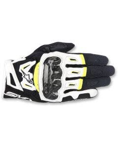 Buy Alpinestars SMX-2 Air Carbon v2 Black White Yellow Motorcycle Gloves S-3XL 3567717-125 from Eastern Performance Cycles. Great prices and free shipping