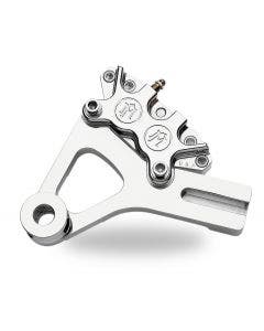 PM Chrome 4 Piston Rear Brake Caliper for Harley Dyna 00-05 Models