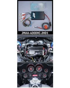 J&M JMAA-4000HC-JHD1 Performance 400w 4-CH Amp Kit 98-13 Harley FLH Jensen HD1BT