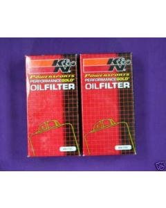 K&N Chrome Oil Filters Lot of 2 for Harley Dyna