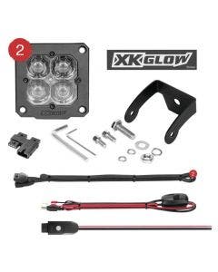 XK Glow C3 Cube Fog Lights Flush Mount RGB Accent Lighting Kit XK065002-FO-KIT