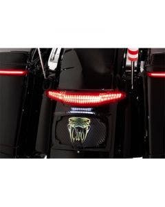 Ciro 40074 LED Taillight and Licence Plate Mount Black Harley Touring FLHX 14-Up