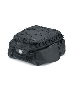 Kuryakyn 5214 Black Momentum Roamer Tail Bag Travel Luggage Harley Metric Cruiser