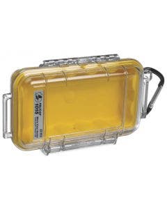 Pelican 1015 Yellow & Clear Micro Case Portable Electronics Cameras Cell Phones