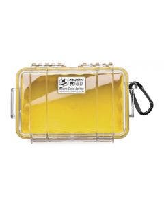 Pelican 1050 Yellow & Clear Micro Case Portable Electronics Cameras Cell Phones