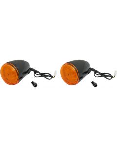 Custom Dynamics ProBeam Black Amber LED Front Turn Signals 14-19 Indian 