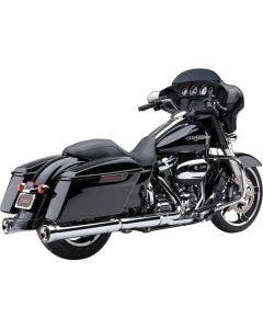 Cobra USA 6109 Chrome Neighbor Haters 4.5" Mufflers Slip-Ons 17-19 Harley FL