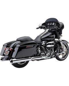 Cobra 6214 PowerFlo Chrome 4.5" Mufflers Slip Ons Exhaust for Harley FLH 17-23