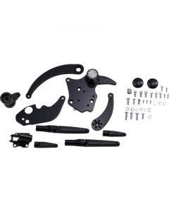 Hawg Halters HHI FCK-F14AE-FR Black Forward Control Kit w/ Pegs Harley FLH 14-Up