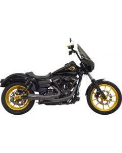 Bassani 1D6B Road Rage Ripper 2:1 Exhaust System Black Harley Dyna 93-17