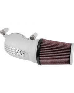 K&N 57-1134S Silver AirCharger Intake Air Filter HD Dyna Touring Softail 08-17