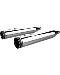 Khrome Werks 202790 Chrome Tracer Tip 4.5 HP Plus Mufflers Harley Touring 96-16