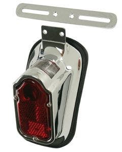 Chrome Plated 12V Tombstone Taillight Harley Early 47-54 Models OE 68003-47 8-56