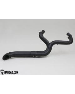 Bad Dad 81211-1 Black Angled Competition Series 2-N-1 Exhaust Harley FL 17-Up