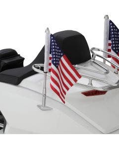 Show Chrome 52-965 Folding Flag Pole Honda Gold Wing GL1800 18-21