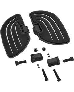 Show Chrome 21-357BK Black GL Beachcomber Driver Floor Boards Honda GL1800 18-Up