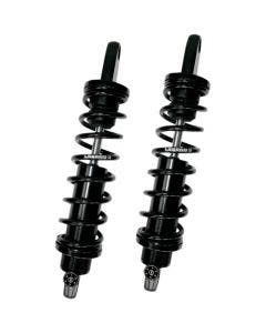 Legend Black Anodized Revo-A Adjustable 12" L Standard Shocks Harley Dyna 91-17