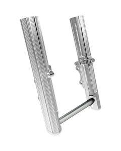 Arlen Ness 10 Gauge Hot Legs Chrome Dual Side Disc Lower Sliders Harley 00-07