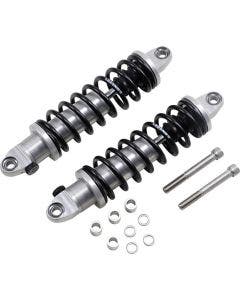 Legend Clear Anodized Revo-A Adjustable 12" L Standard Shocks Harley Dyna 91-17