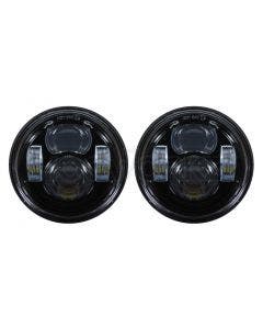 Hogworkz 4.65" Blackout LED Daymaker Style Headlights 08-17 Harley Dyna Fat Bob