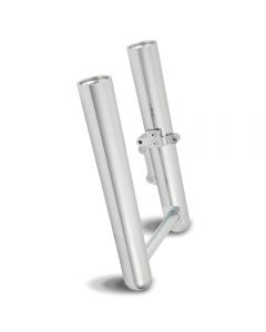 Arlen Ness Hot Fork Legs Lower Sliders Dual Disc Smooth Chrome Harley 14-19 FLH