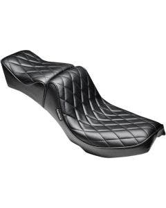 Le Pera L-179DM Series II Regal Black Diamond 2 up Seat Harley FLH FL FX 64-84