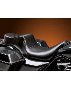 Le Pera LK-027 Cherokee Smooth Black 2 Up Seating Harley Touring 08-18 FLH