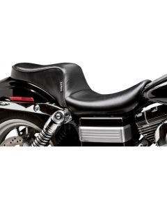 Le Pera LN-023 Black Smooth Stitch Cherokee 2 Up Seat Harley Dyna FXDWG 96-03