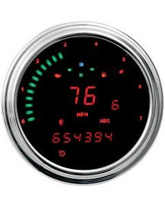 Dakota Digital MCL-2004-R Red LED 2000 Series FatBob Gauge Speedo Tach 04-10