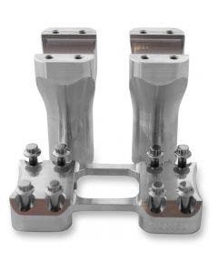 Trask Assault Series Raw Machined 4" Rise 1 1/4" Handlebar Risers Harley Custom