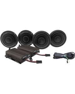 HogTunes Wild Boar 600 Watt Amp & 4 Speaker Audio Kit Ultra Harley 14-19