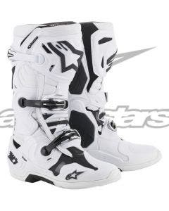 Buy Alpinestars White Tech 10 DHCP Off Road MX Dirt Bike Boots (7-14) 3410 3410-2125 34102126 2127 2128 2129 2130 2131 2132 2133 2010019-20 motocross supercross from Eastern Performance Cycles. Great prices and free shipping!