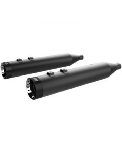 Khrome Werks 202845 Black Turbine Tip 4.5 HP Plus Mufflers Harley Touring 96-16