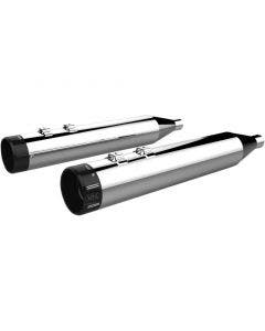 Khrome Werks 202695 Chrome Klassic Tip 4.5 HP Plus Mufflers Harley Touring 96-16