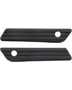 Arlen Ness 03-603 Black Saddlebag Latch Covers Billet Pair Harley Touring 14-21