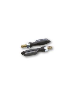 Highsider Black Sonic X-1 Amber LED Turn Signal CNC Universal 204-270