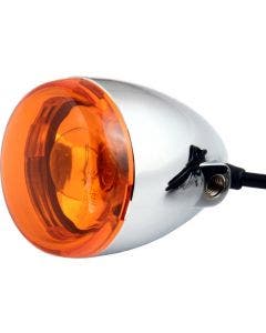 Chris Products 8500A Chrome Amber Bullet Style Turn Signal Assembly 