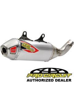 Pro Circuit T6 Stainless Slip On Exhaust w/ Arrestor '19 KTM 350 SX-F 0151935A