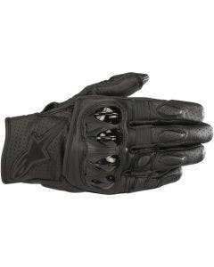 Alpinestars Celer V2 Black Leather Motorcycle Street Gloves (S-3XL)