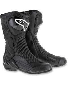 Alpinestars SMX-6 v2 Vented Black Street Track Motorcycle Boots (38-50) (5-14)